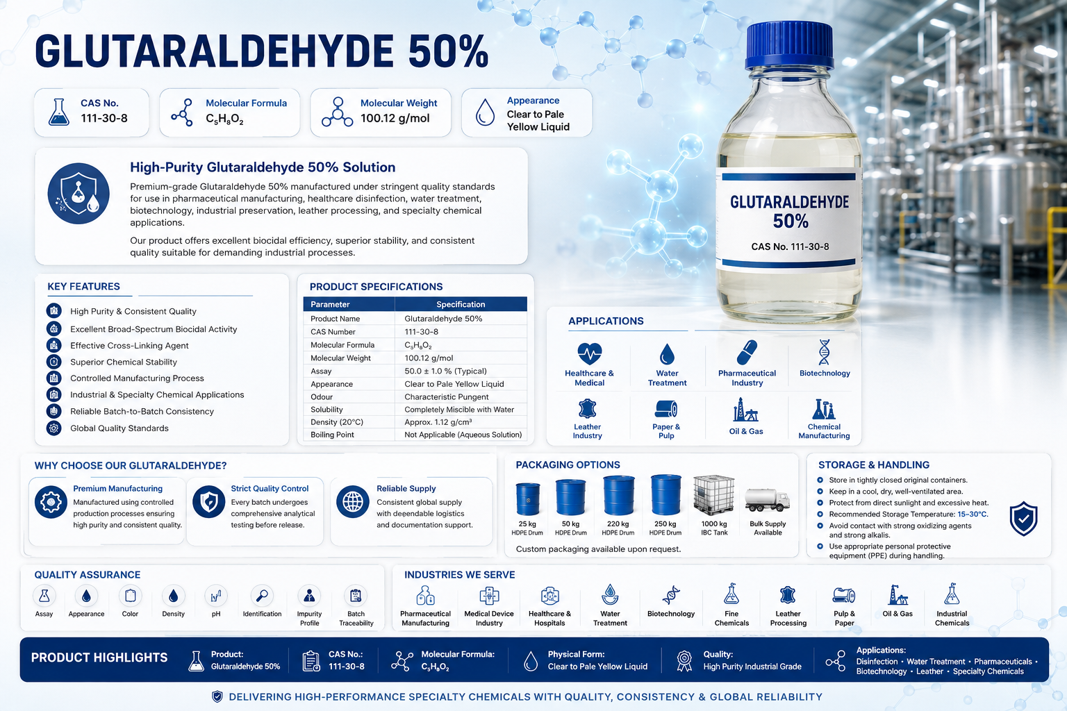 Glutaraldehyde 50% brochure