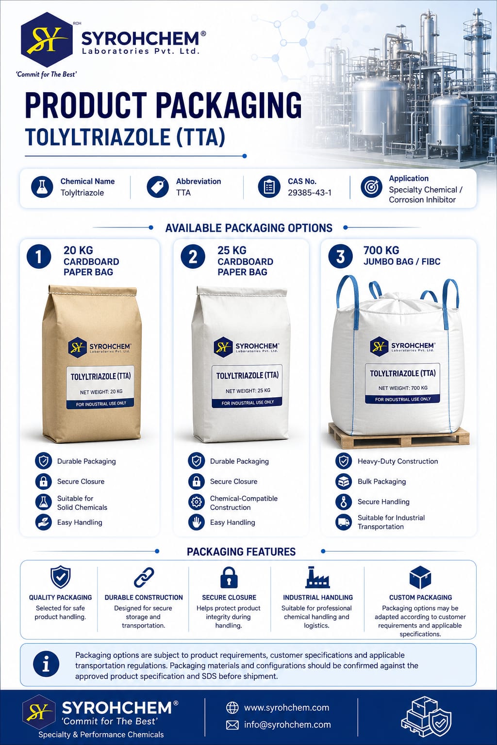 IBC Tanks packaging